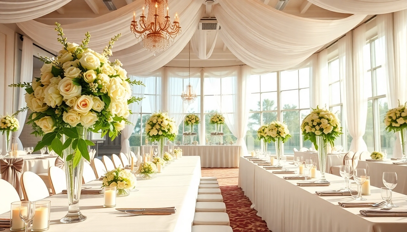 Stunning banquet hall at the Best Wedding Venue Jacksonville ideal for romantic celebrations.