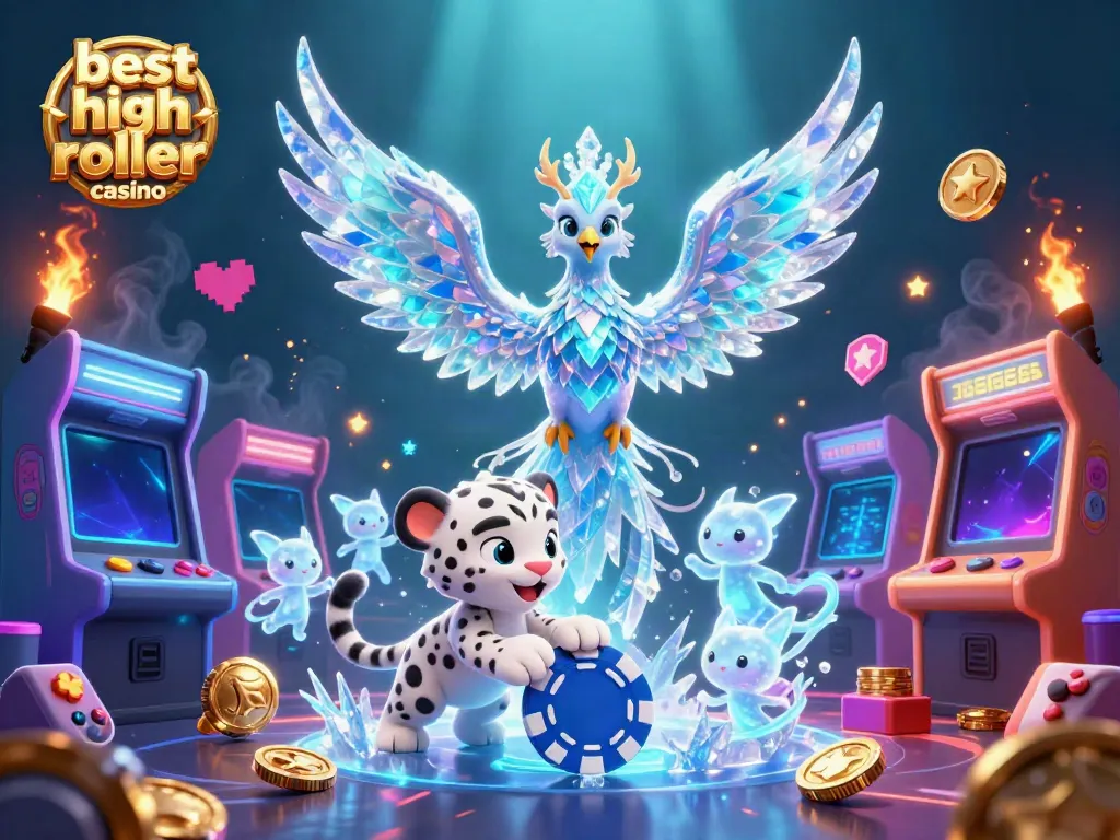 Engage the best high roller casino scene with vibrant characters and gaming elements in action.