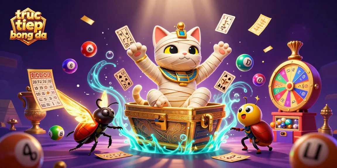 Experience truc tiep bong da with our lively animated mummy cat and vibrant gaming elements in a casino