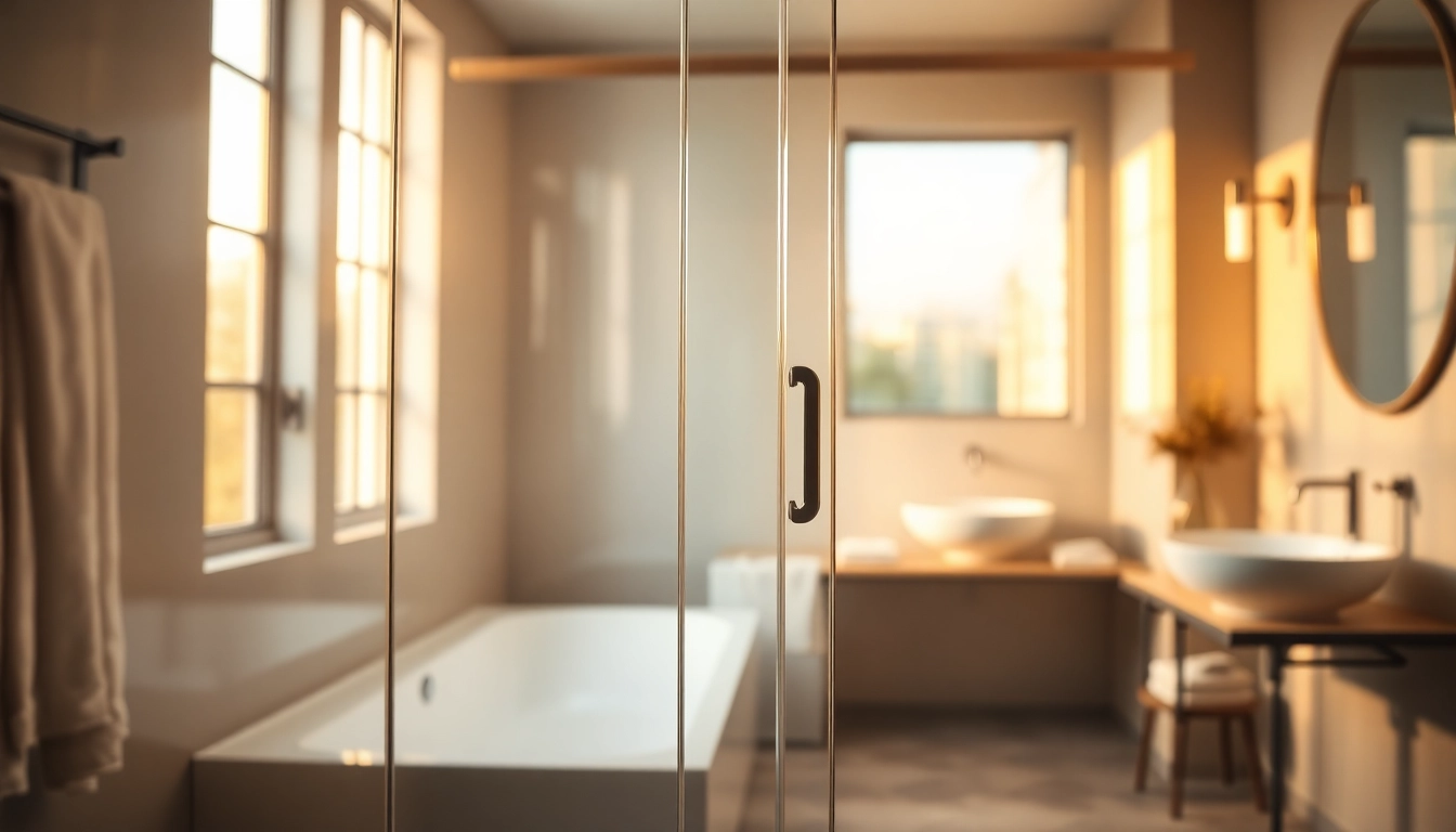 Stylish shower screen sliding door showcasing its sleek design in a modern bathroom.