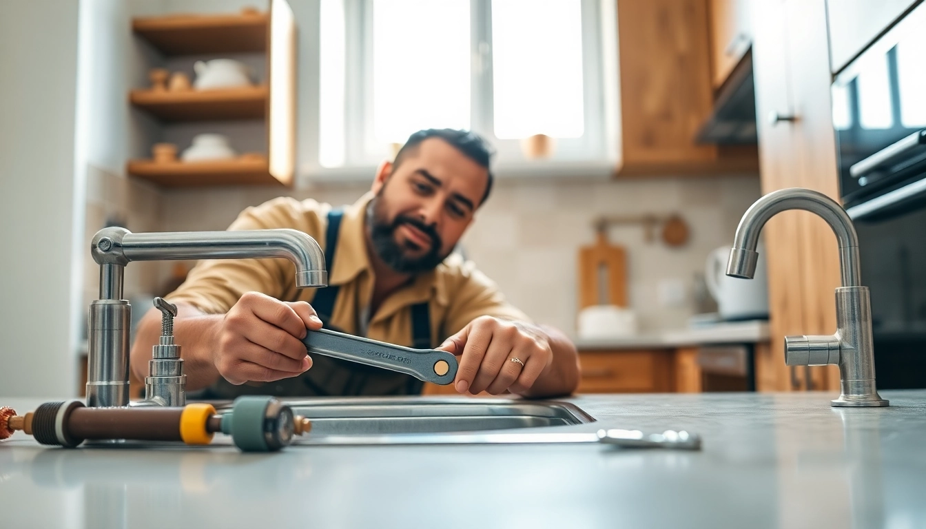 Skilled plumber fixing a sink at home, finding a reliable Plumber near me.