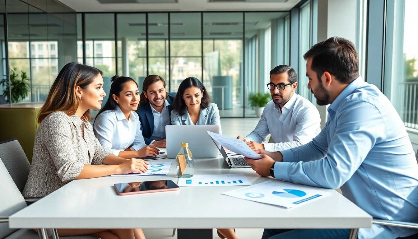 Team engaged in Bid No Bid Analysis, discussing strategies in a modern conference room.