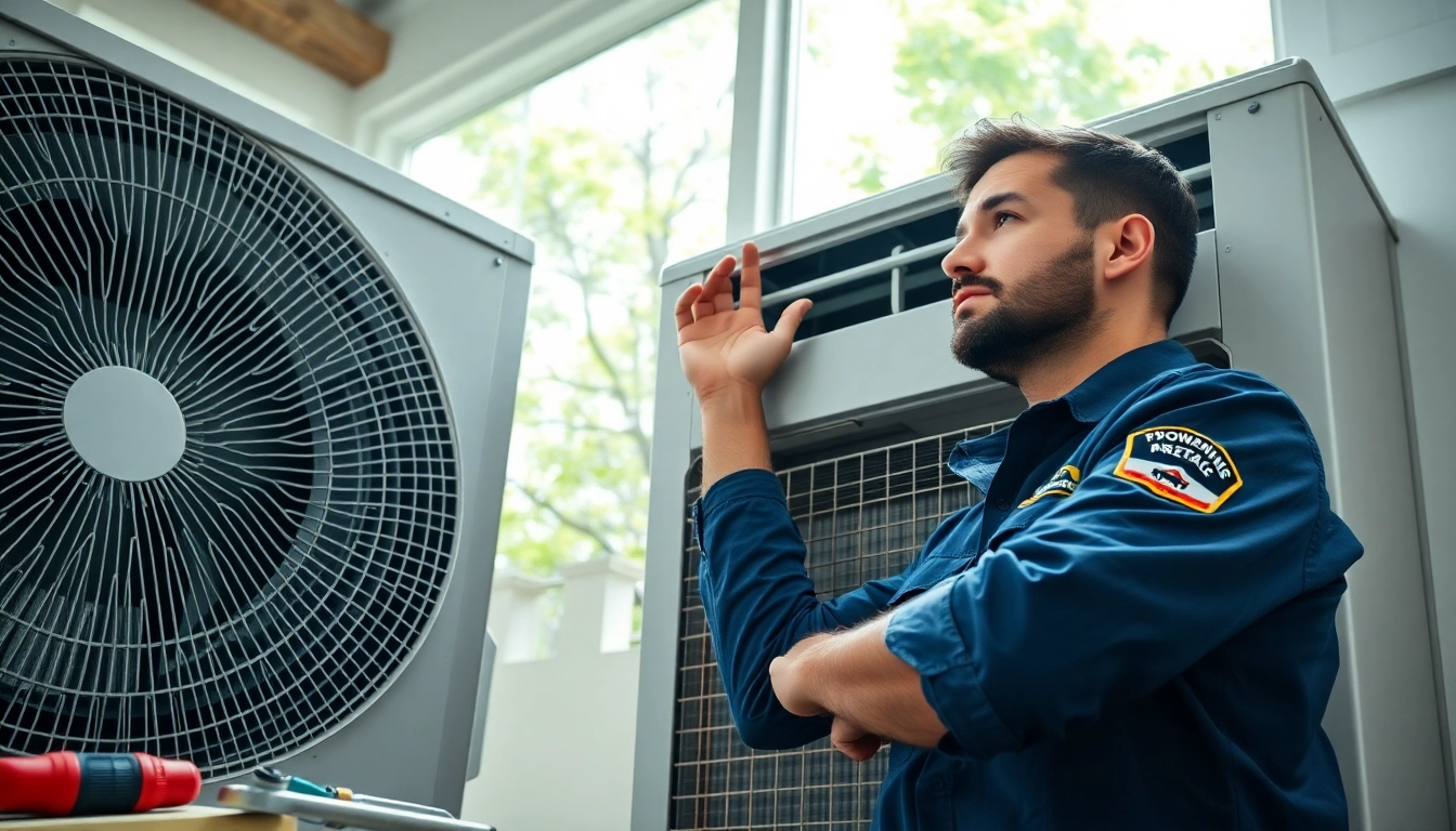 Expert technician performing Air Conditioning Repair Tampa in a sunny, residential setting.