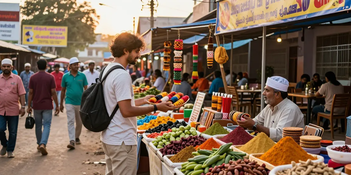 Experience vibrant local culture at kurnool.vip's lively marketplace showcasing traditional crafts and fresh produce.